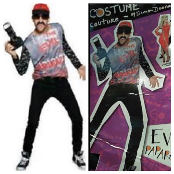 Men’s Evil Paparazzi Costume Couture Sz Large NWT! - Picture 1 of 3